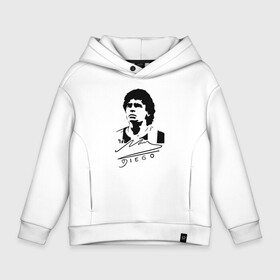 Детское худи Oversize хлопок с принтом Diego Maradona в Санкт-Петербурге, френч-терри — 70% хлопок, 30% полиэстер. Мягкий теплый начес внутри —100% хлопок | боковые карманы, эластичные манжеты и нижняя кромка, капюшон на магнитной кнопке | 10 | 1960 | 2020 | argentina | barcelona | diego | football | legend | leo | lionel | maradona | messi | retro | rip | soccer | автограф | аргентина | барселона | бога | диего | легенда | лионель | марадона | месси | мяч | ретро | роспись | р