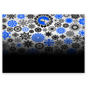 Поздравительная открытка с принтом Winter Snow в Санкт-Петербурге, 100% бумага | плотность бумаги 280 г/м2, матовая, на обратной стороне линовка и место для марки
 | christmas зима | new year | winter | новогодний | новый год | рождество | текстура | украшение