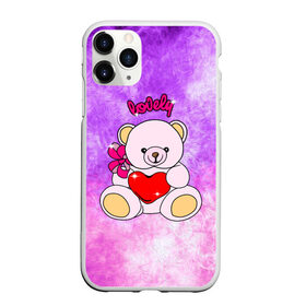 Чехол для iPhone 11 Pro матовый с принтом Lovely bear в Санкт-Петербурге, Силикон |  | Тематика изображения на принте: bear | love is | teddy | богиня | валентина | влюбленный | девушке | дочь | жена | игрушка | лучшая | любимая | люблю | мама | марта | медведь | медведь с сердцем | медвежата | мишка тедди | плюшевые | подарок