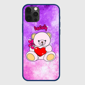 Чехол для iPhone 12 Pro с принтом Lovely bear в Санкт-Петербурге, силикон | область печати: задняя сторона чехла, без боковых панелей | bear | love is | teddy | богиня | валентина | влюбленный | девушке | дочь | жена | игрушка | лучшая | любимая | люблю | мама | марта | медведь | медведь с сердцем | медвежата | мишка тедди | плюшевые | подарок