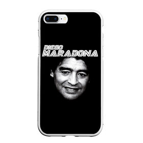 Чехол для iPhone 7Plus/8 Plus матовый с принтом Диего Марадона в Санкт-Петербурге, Силикон | Область печати: задняя сторона чехла, без боковых панелей | diego | diego armando maradona | maradona | аргентина | диего | король | легенда | марадона | нападающий | полузащитник | футбол | футболист