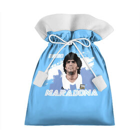Подарочный 3D мешок с принтом Диего Марадона в Санкт-Петербурге, 100% полиэстер | Размер: 29*39 см | diego | diego armando maradona | maradona | аргентина | диего | король | легенда | марадона | нападающий | полузащитник | футбол | футболист