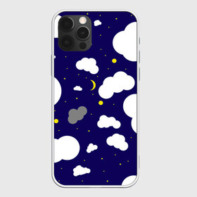 Чехол для iPhone 12 Pro Max с принтом Облака в Санкт-Петербурге, Силикон |  | Тематика изображения на принте: звезды | космос | луна | месяц | ночное небо | облака | тучи