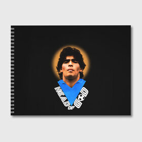 Альбом для рисования с принтом Diego Maradona в Санкт-Петербурге, 100% бумага
 | матовая бумага, плотность 200 мг. | diego | diego armando maradona | legend | maradona | аргентина | диего | король | легенда | марадона | нападающий | полузащитник | футбол | футболист