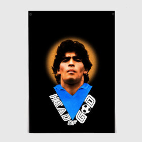 Постер с принтом Diego Maradona в Санкт-Петербурге, 100% бумага
 | бумага, плотность 150 мг. Матовая, но за счет высокого коэффициента гладкости имеет небольшой блеск и дает на свету блики, но в отличии от глянцевой бумаги не покрыта лаком | diego | diego armando maradona | legend | maradona | аргентина | диего | король | легенда | марадона | нападающий | полузащитник | футбол | футболист