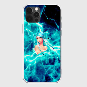 Чехол для iPhone 12 Pro Max с принтом Electro-Girl в Санкт-Петербурге, Силикон |  | blue | cat | electro | girl | молния девочка | суперспособность | электричество | электро