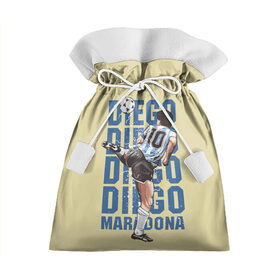 Подарочный 3D мешок с принтом Diego Diego в Санкт-Петербурге, 100% полиэстер | Размер: 29*39 см | Тематика изображения на принте: 10 номер | diego | football | maradona | maradonna | арегнтина | бога | диего | марадона | марадонна | ретро | рука | сборная аргентины | футбол | футболист