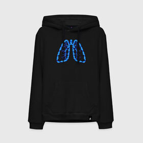 Мужская толстовка с принтом Легкие в Санкт-Петербурге, френч-терри, мягкий теплый начес внутри (100% хлопок) | карман-кенгуру, эластичные манжеты и нижняя кромка, капюшон с подкладом и шнурком | Тематика изображения на принте: air | blue | breathe | lungs | organ | oxygen | wings | воздух | дышать | кислород | крылья | легкие | орган