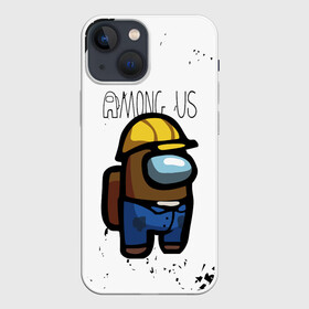 Чехол для iPhone 13 mini с принтом Among Us Builder (Z) в Санкт-Петербурге,  |  | among us | among us 2 | amongus | fortegreen | impostor | innersloth | medbay | аманг ас | амонгас | амонгус | джейсон вурхиз | импостор | клан шляпок | предатель | самозванец | среди нас | стэн пайнс