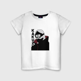 Детская футболка хлопок с принтом Kakuzu Zombie Ninja в Санкт-Петербурге, 100% хлопок | круглый вырез горловины, полуприлегающий силуэт, длина до линии бедер | 