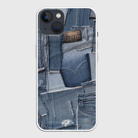 Чехол для iPhone 13 с принтом Jeans life в Санкт-Петербурге,  |  | cool | fashion | hype | jeans | texture | vanguard | авангард | круто | мода | текстура | хайп