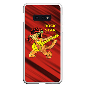 Чехол для Samsung S10E с принтом Rock Star в Санкт-Петербурге, Силикон | Область печати: задняя сторона чехла, без боковых панелей | cat | rock | star | кот | котенок | коты. рок | кошка. котик