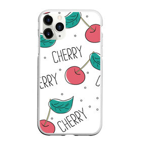 Чехол для iPhone 11 Pro Max матовый с принтом Вишенки Cherry в Санкт-Петербурге, Силикон |  | Тематика изображения на принте: cherry | белый | вишня | красный | лето | надпись | сад | черенок | черешня | ягода