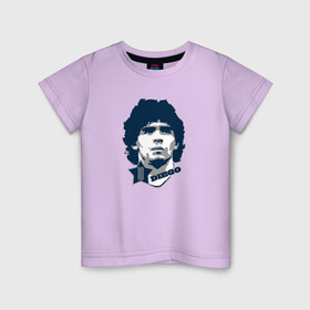 Детская футболка хлопок с принтом Diego 10 в Санкт-Петербурге, 100% хлопок | круглый вырез горловины, полуприлегающий силуэт, длина до линии бедер | 10 | el diego | legend | maradona | аргентина | легенда | марадона | форма