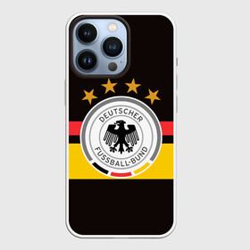 Чехол для iPhone 13 Pro с принтом СБОРНАЯ ГЕРМАНИИ в Санкт-Петербурге,  |  | flag | football | germany | logo | sport | team | германия | логотип | сборная | спорт | флаг | футбол