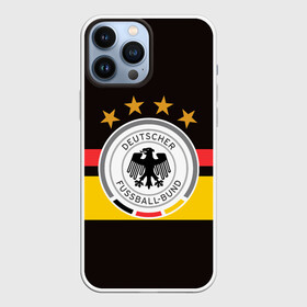 Чехол для iPhone 13 Pro Max с принтом СБОРНАЯ ГЕРМАНИИ в Санкт-Петербурге,  |  | Тематика изображения на принте: flag | football | germany | logo | sport | team | германия | логотип | сборная | спорт | флаг | футбол