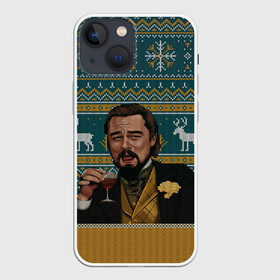 Чехол для iPhone 13 mini с принтом Кэлвин Кэнди в Санкт-Петербурге,  |  | джанго особожденный | кэлвин кэнди | леонардо ди каприо | рождественский свитер