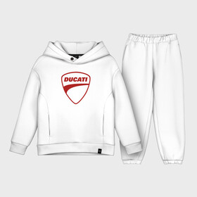 Детский костюм хлопок Oversize с принтом Ducati Logo | Дукати Лого (Z) в Санкт-Петербурге,  |  | audi | audi ag | corse | ducati | ducati corse | ducati motor holding | hypermotard | multistrada | panigale | scrambler | streetfighter | supersport | дукати | массимо борди | мото | фабио тальони