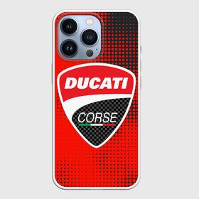 Чехол для iPhone 13 Pro с принтом Ducati Corse | Дукати (Z) в Санкт-Петербурге,  |  | Тематика изображения на принте: audi | audi ag | corse | ducati | ducati corse | ducati motor holding | hypermotard | multistrada | panigale | scrambler | streetfighter | supersport | дукати | массимо борди | мото | фабио тальони