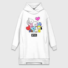 Платье-худи хлопок с принтом BT21 chibi в Санкт-Петербурге,  |  | army | bt 21 | bt21 | bts | chimmy | cooky | koya | mang | rj | shooky | tata | van | арджей | бт21 | бтс | ван | коя | куки | манг | тата | чими | шоки