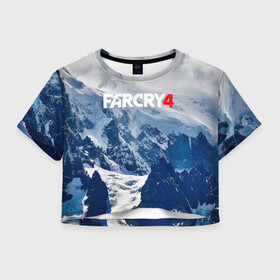 Женская футболка Crop-top 3D с принтом FARCRY 4 (S) в Санкт-Петербурге, 100% полиэстер | круглая горловина, длина футболки до линии талии, рукава с отворотами | far cry | far cry 5 | farcry | fc 5 | fc5 | фар край | фар край 5