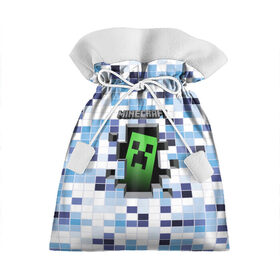 Подарочный 3D мешок с принтом Minecraft (S) в Санкт-Петербурге, 100% полиэстер | Размер: 29*39 см | craft | creeper | earth | logo | mine | minecraft | mobile | online | земля | игра | крипер | лого | майкрафт | майнкрафт | онлайн | подземелье