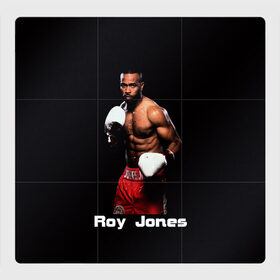 Магнитный плакат 3Х3 с принтом Roy Jones в Санкт-Петербурге, Полимерный материал с магнитным слоем | 9 деталей размером 9*9 см | boxer | boxing | great boxer | roy jones | roy jones lettering | roy jones print | бокс | боксер | великий боксер | надпись roy jones | принт roy jones | рой джонс