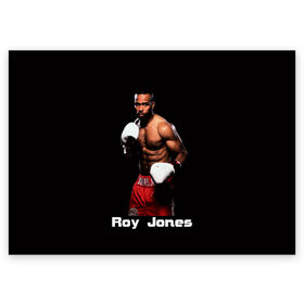 Поздравительная открытка с принтом Roy Jones в Санкт-Петербурге, 100% бумага | плотность бумаги 280 г/м2, матовая, на обратной стороне линовка и место для марки
 | boxer | boxing | great boxer | roy jones | roy jones lettering | roy jones print | бокс | боксер | великий боксер | надпись roy jones | принт roy jones | рой джонс