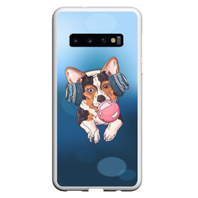 Чехол для Samsung Galaxy S10 с принтом Dog в Санкт-Петербурге, Силикон | Область печати: задняя сторона чехла, без боковых панелей | animal | dog | pet | puppy | арт | животные | пес | собаки