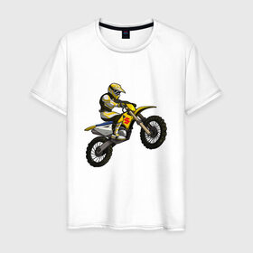 Мужская футболка хлопок с принтом Suzuki (+спина) в Санкт-Петербурге, 100% хлопок | прямой крой, круглый вырез горловины, длина до линии бедер, слегка спущенное плечо. | Тематика изображения на принте: bike | moto | motorcycle | sport | suzuki | байк | мото | мотоциклы | спорт | сузуки
