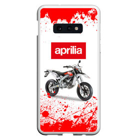 Чехол для Samsung S10E с принтом Aprilia (Z) в Санкт-Петербурге, Силикон | Область печати: задняя сторона чехла, без боковых панелей | aprilia | aprilia racing | bike | moto | motocycle | sportmotorcycle | априлия | мото | мотоспорт