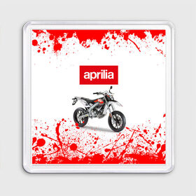 Магнит 55*55 с принтом Aprilia (Z) в Санкт-Петербурге, Пластик | Размер: 65*65 мм; Размер печати: 55*55 мм | aprilia | aprilia racing | bike | moto | motocycle | sportmotorcycle | априлия | мото | мотоспорт