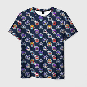 Мужская футболка 3D с принтом EMOJI Brawl Stars MONOGRAM в Санкт-Петербурге, 100% полиэфир | прямой крой, круглый вырез горловины, длина до линии бедер | brawl stars | emoji | fashion | game | hip hop | мода | уличная мода | хип хоп | эмоджи