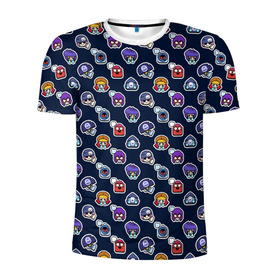 Мужская футболка 3D спортивная с принтом EMOJI Brawl Stars MONOGRAM в Санкт-Петербурге, 100% полиэстер с улучшенными характеристиками | приталенный силуэт, круглая горловина, широкие плечи, сужается к линии бедра | brawl stars | emoji | fashion | game | hip hop | мода | уличная мода | хип хоп | эмоджи