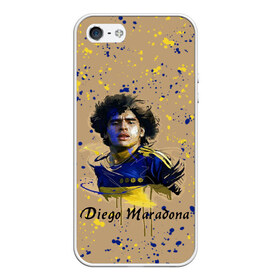 Чехол для iPhone 5/5S матовый с принтом Diego Maradona в Санкт-Петербурге, Силикон | Область печати: задняя сторона чехла, без боковых панелей | cup | diego maradona | diego maradona letterin | diego maradona print | football | footballer | great footballer | number 10 | великий футболист | диего марадона | кубок | надпись диего марадона | номер 10 | принт диего марадона | футбол 