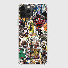 Чехол для iPhone 12 Pro Max с принтом JoJo’s Sticker Bombing в Санкт-Петербурге, Силикон |  | Тематика изображения на принте: anime | jojo’s bizarre adventure | sticker bombing | аниме | джо джо | жо жо | манга | мультфильм | невероятные приключения джоджо | персонаж | стикер бомбинг