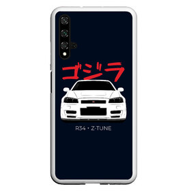 Чехол для Honor 20 с принтом Skyline R34 Z-Tune в Санкт-Петербурге, Силикон | Область печати: задняя сторона чехла, без боковых панелей | Тематика изображения на принте: gtr | nissan | r34 | skyline | гтр | ниссан | скайлайн