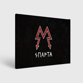 Холст прямоугольный с принтом Спарта в Санкт-Петербурге, 100% ПВХ |  | metro 2033 | логотип | спарта | фракция