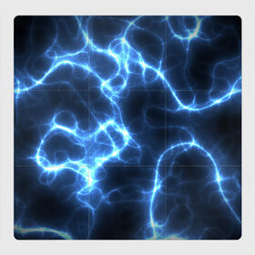 Магнитный плакат 3Х3 с принтом Электро в Санкт-Петербурге, Полимерный материал с магнитным слоем | 9 деталей размером 9*9 см | неоновые лучи | неоновый свет | световые лучи | электрические лучи | электричество