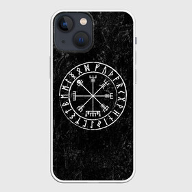 Чехол для iPhone 13 mini с принтом Вегвизир в Санкт-Петербурге,  |  | амулет | вегвизир | викинги | руны | символ | скандинавия | язычество