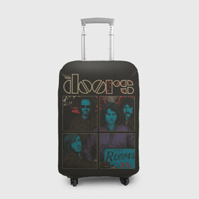 Чехол для чемодана 3D с принтом The Doors в Санкт-Петербурге, 86% полиэфир, 14% спандекс | двустороннее нанесение принта, прорези для ручек и колес | group | jim morrison | rock | the doors | джим моррисон | зэ дорс | классика | рок | рок группа