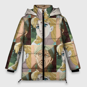 Женская зимняя куртка 3D с принтом Erina JoJo Эрина ДжоДжо в Санкт-Петербурге, верх — 100% полиэстер; подкладка — 100% полиэстер; утеплитель — 100% полиэстер | длина ниже бедра, силуэт Оверсайз. Есть воротник-стойка, отстегивающийся капюшон и ветрозащитная планка. 

Боковые карманы с листочкой на кнопках и внутренний карман на молнии | anime | erina | jjba | jojo | аниме | джоджо | эрина