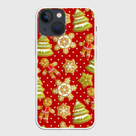 Чехол для iPhone 13 mini с принтом С Новым Годом в Санкт-Петербурге,  |  | 2020 | 2021 | christmas | new year | бык | год быка | дед мороз | елка | зима | новый год | подарки | праздник | рождество | с новым годом | санта | свитер | снег | снежинки