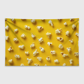 Флаг-баннер с принтом Попкорн в Санкт-Петербурге, 100% полиэстер | размер 67 х 109 см, плотность ткани — 95 г/м2; по краям флага есть четыре люверса для крепления | popcorn | воздушная | еда | кино | кинотеатр | кукуруза | кушать | попкорн | сладкий | соленый | сырный | хрустящий
