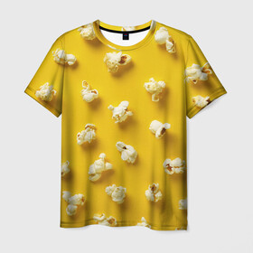 Мужская футболка 3D с принтом Попкорн в Санкт-Петербурге, 100% полиэфир | прямой крой, круглый вырез горловины, длина до линии бедер | popcorn | воздушная | еда | кино | кинотеатр | кукуруза | кушать | попкорн | сладкий | соленый | сырный | хрустящий