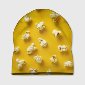 Шапка 3D с принтом Попкорн в Санкт-Петербурге, 100% полиэстер | универсальный размер, печать по всей поверхности изделия | popcorn | воздушная | еда | кино | кинотеатр | кукуруза | кушать | попкорн | сладкий | соленый | сырный | хрустящий