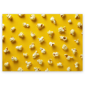 Поздравительная открытка с принтом Попкорн в Санкт-Петербурге, 100% бумага | плотность бумаги 280 г/м2, матовая, на обратной стороне линовка и место для марки
 | popcorn | воздушная | еда | кино | кинотеатр | кукуруза | кушать | попкорн | сладкий | соленый | сырный | хрустящий