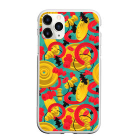 Чехол для iPhone 11 Pro матовый с принтом Круглые 3д фигуры в Санкт-Петербурге, Силикон |  | 3д | диски | круги | модный | паттерн | символы | узор | фигуры | цвет | шахматы | яркий