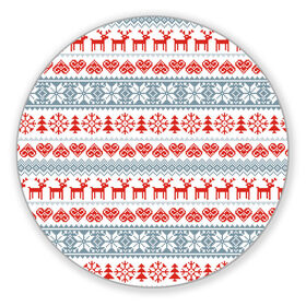 Коврик для мышки круглый с принтом Новогодний пиксельный узор в Санкт-Петербурге, резина и полиэстер | круглая форма, изображение наносится на всю лицевую часть | christmas | deer | hearts | new year | pattern | pixels | snowflakes | trees | елки | новый год | олени | пиксели | рождество | сердечки | снежинки | узор