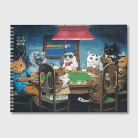 Альбом для рисования с принтом Коты играют в покер в Санкт-Петербурге, 100% бумага
 | матовая бумага, плотность 200 мг. | Тематика изображения на принте: a friend in need | art | artist | bets | cards | cats | chips | cookie | gambling | games | memes | nyan cat | picture | poker | rainbow | азартные игры | друг познается в беде | искусство | картина | карты | котики | коты | котэ | мемы | нян кэт | печень